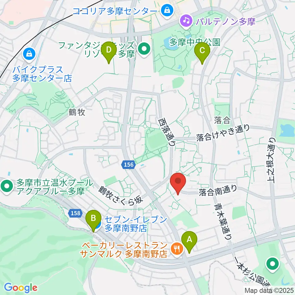 多摩市トムハウス周辺のコンビニエンスストア一覧地図