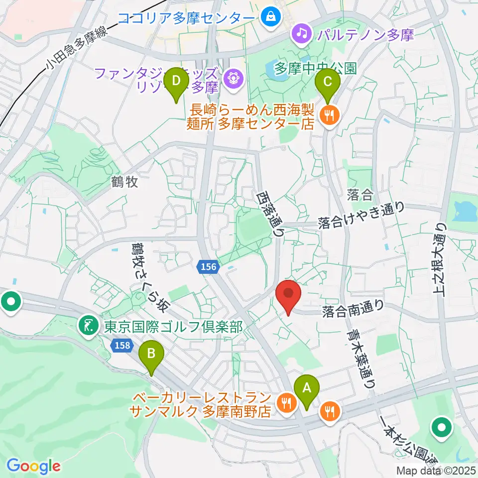 多摩市トムハウス周辺のコンビニエンスストア一覧地図