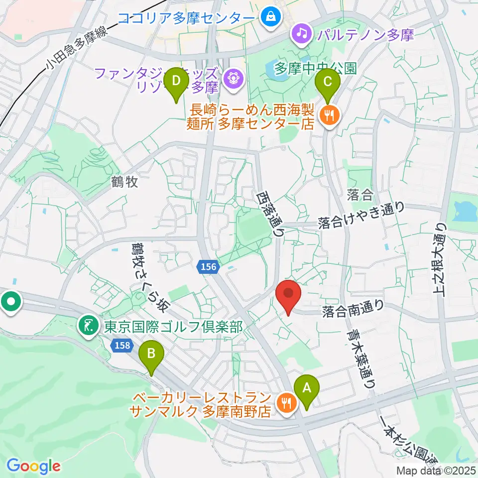 多摩市トムハウス周辺のコンビニエンスストア一覧地図