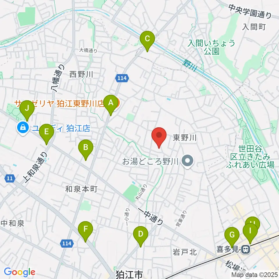 シアターグスタフ周辺のコンビニエンスストア一覧地図