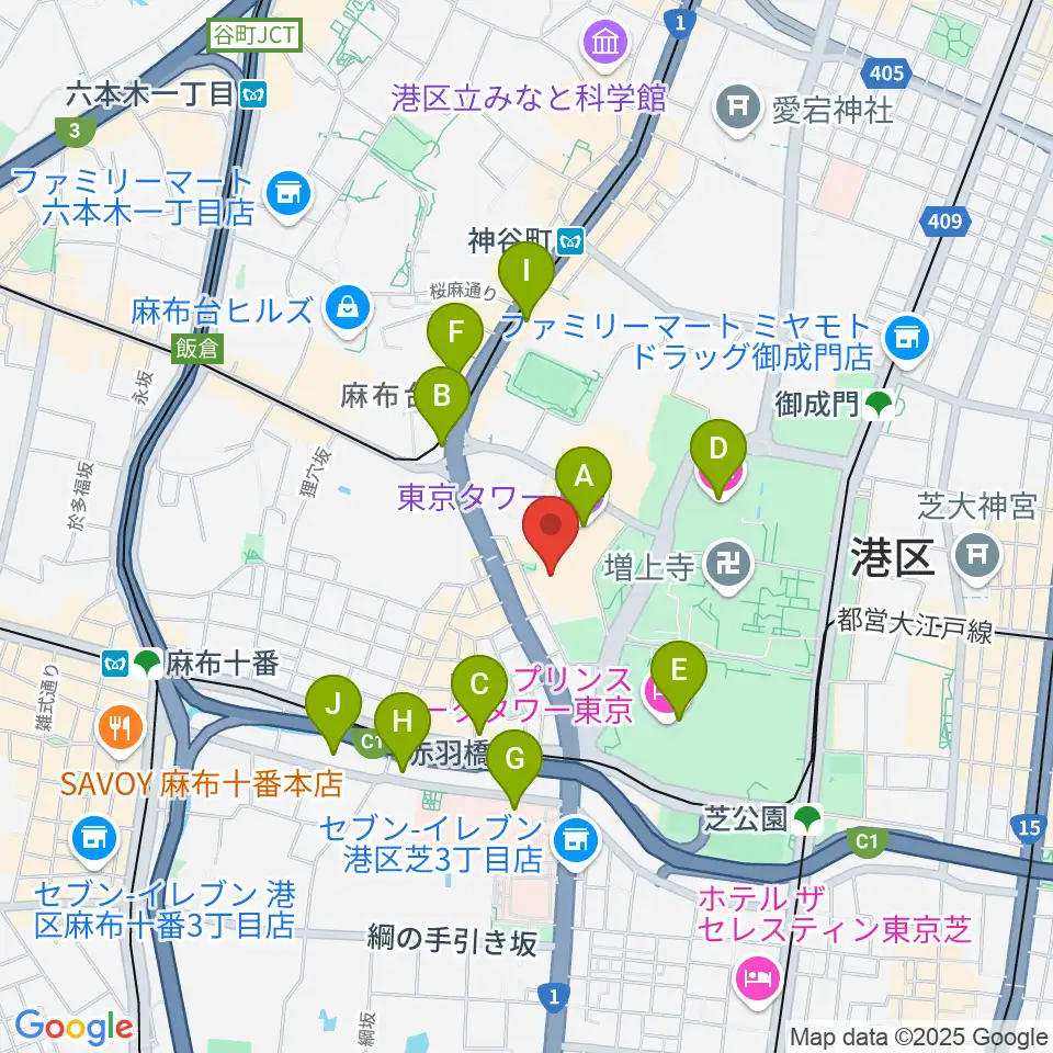 スターライズタワー周辺のコンビニエンスストア一覧地図