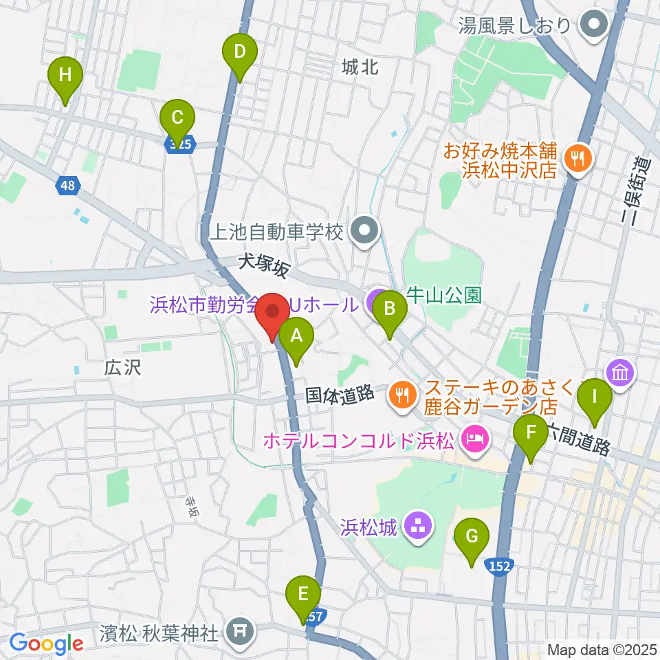 StudioBASIC周辺のコンビニエンスストア一覧地図