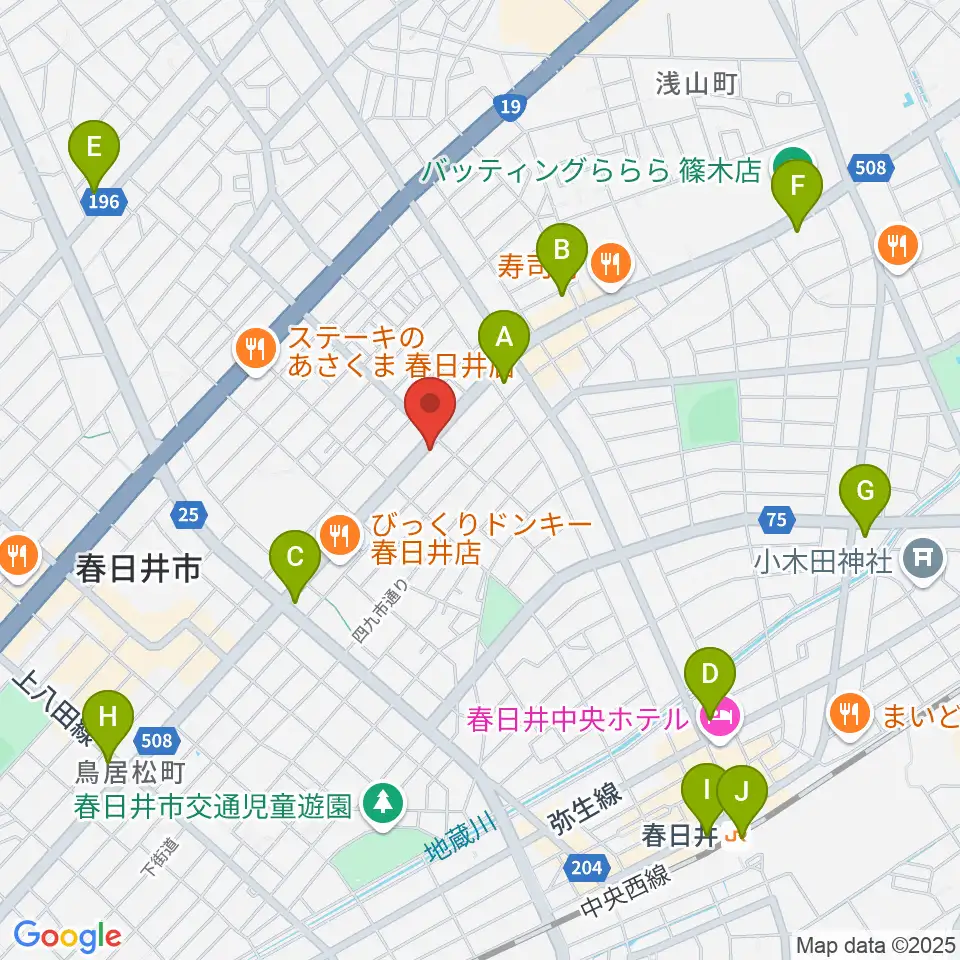 いわま楽器周辺のコンビニエンスストア一覧地図