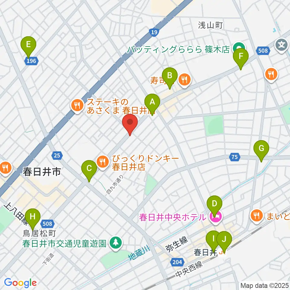 いわま楽器周辺のコンビニエンスストア一覧地図