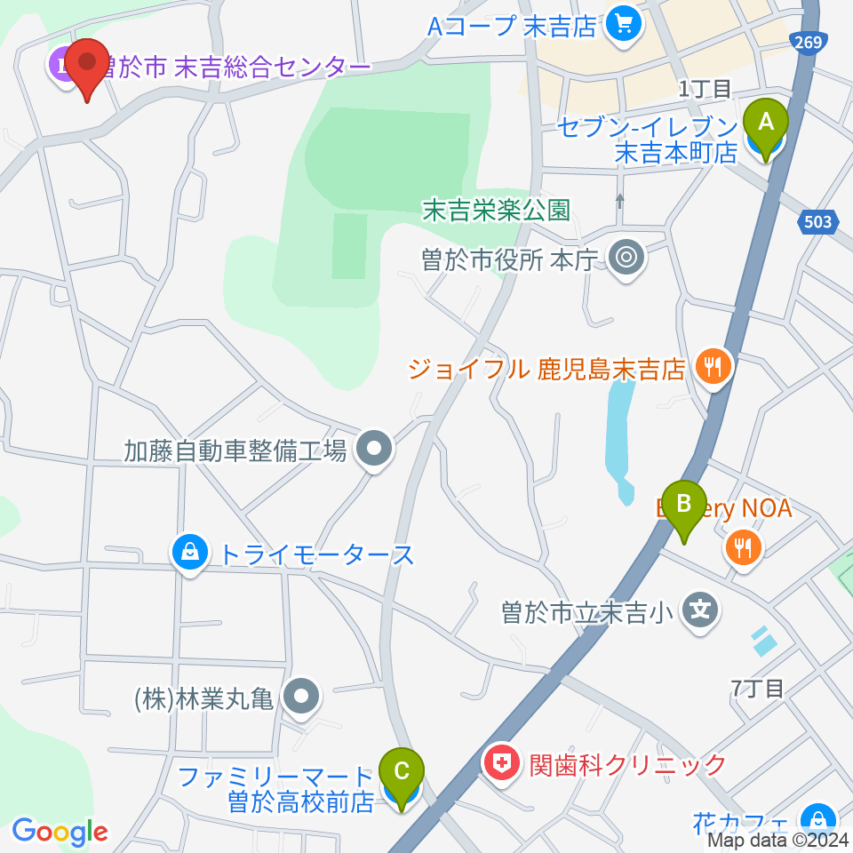 SOO Good FM周辺のコンビニエンスストア一覧地図