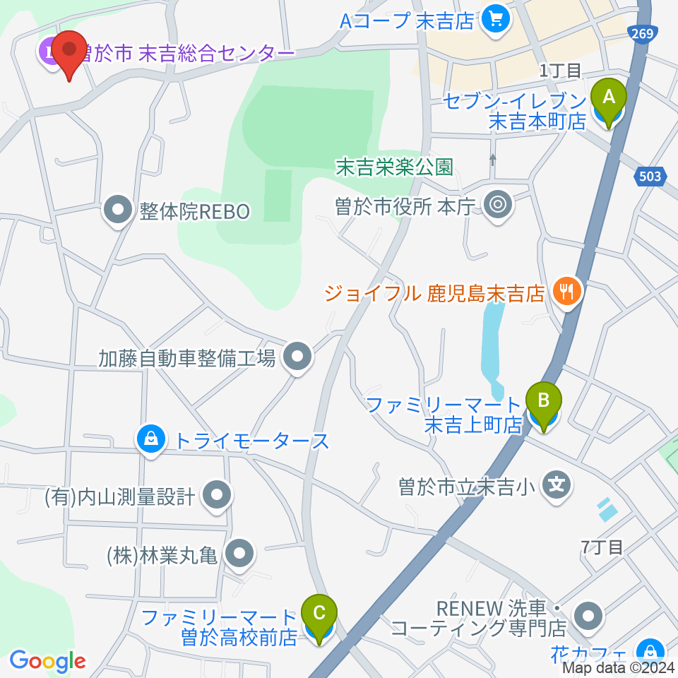 SOO Good FM周辺のコンビニエンスストア一覧地図