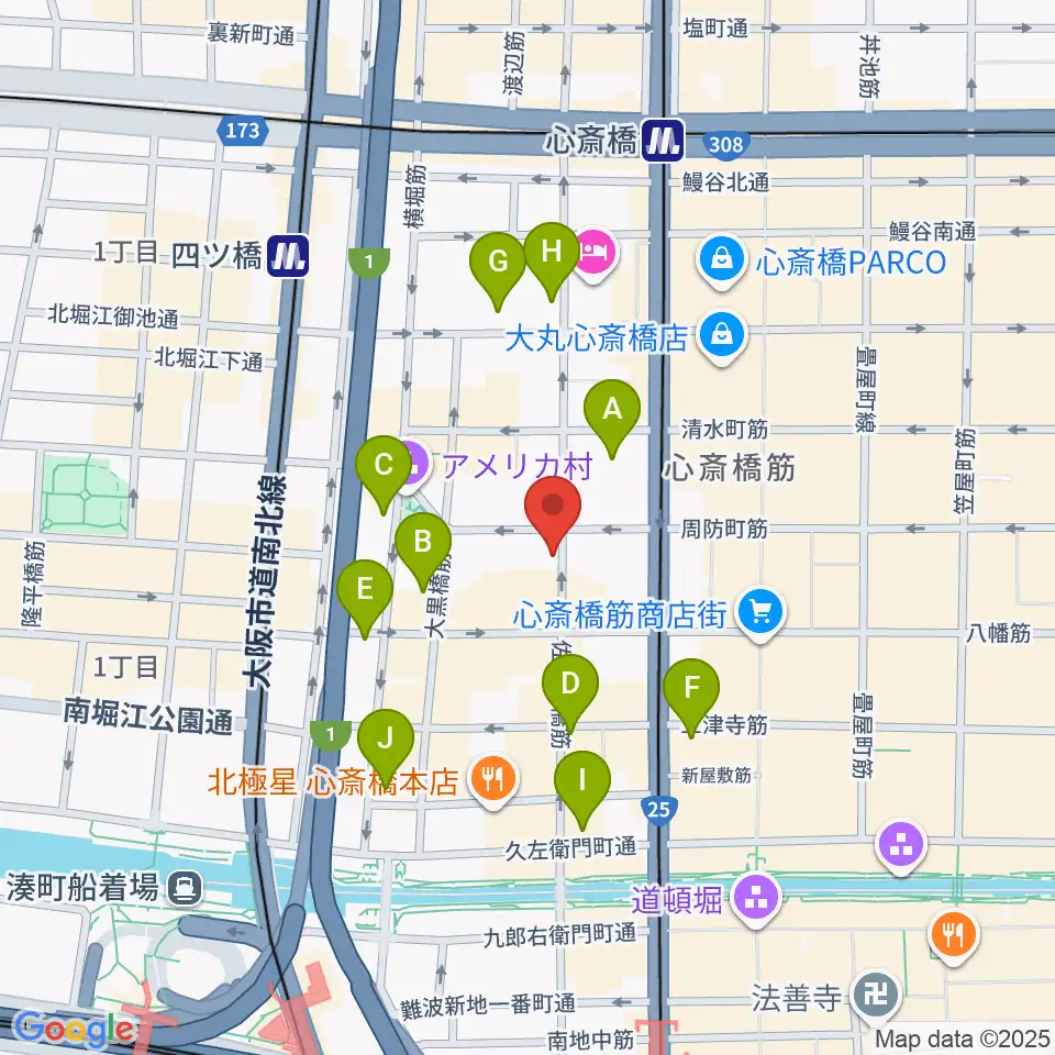 三木楽器アコースティックイン周辺のコンビニエンスストア一覧地図