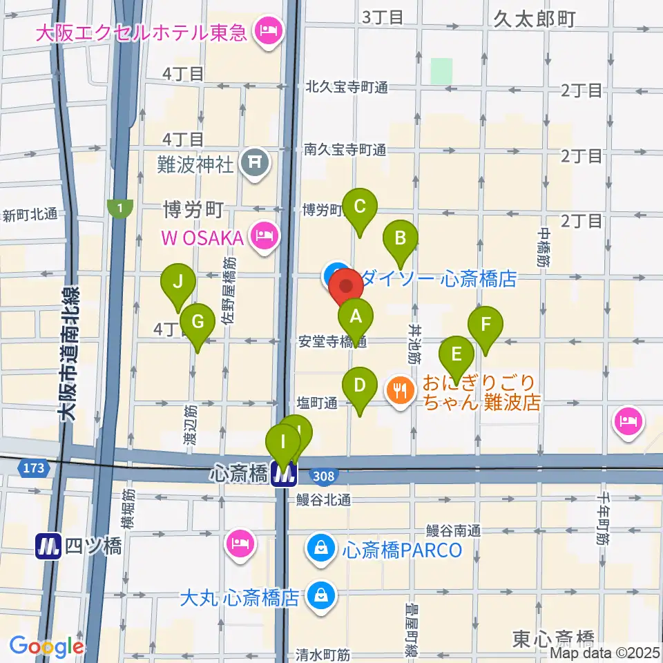 三木楽器ウインドフォレスト周辺のコンビニエンスストア一覧地図