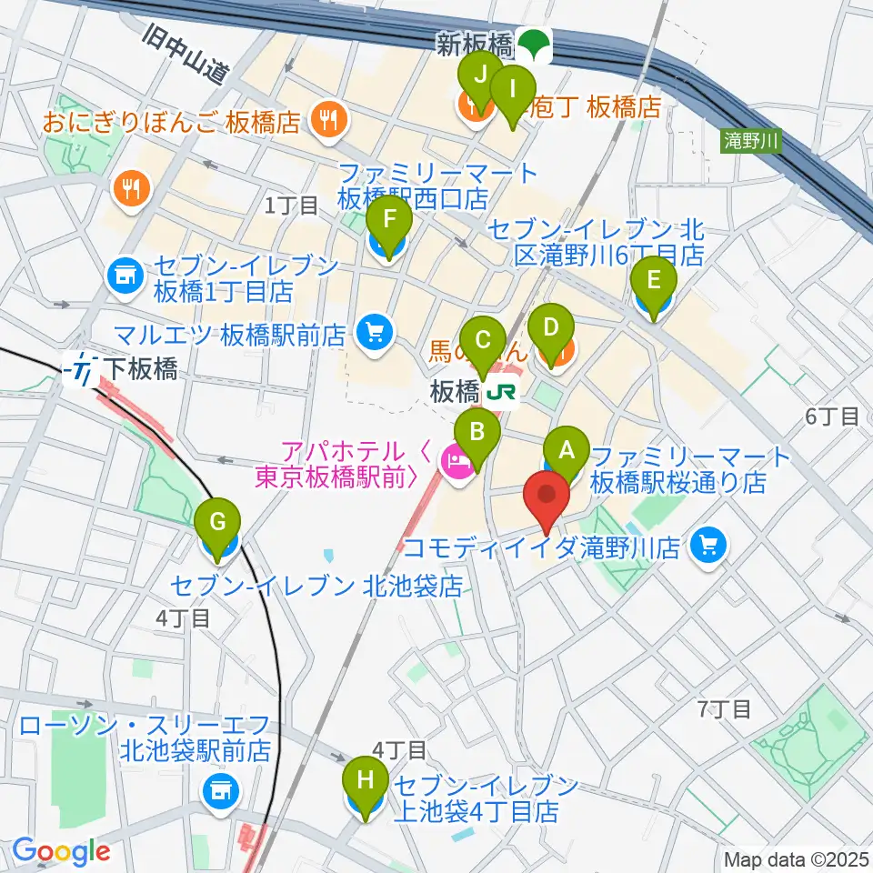 KOYUKI PIANO周辺のコンビニエンスストア一覧地図