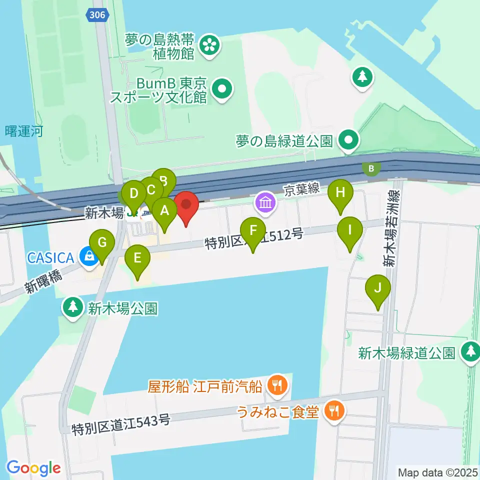 新木場1stRING周辺のコンビニエンスストア一覧地図