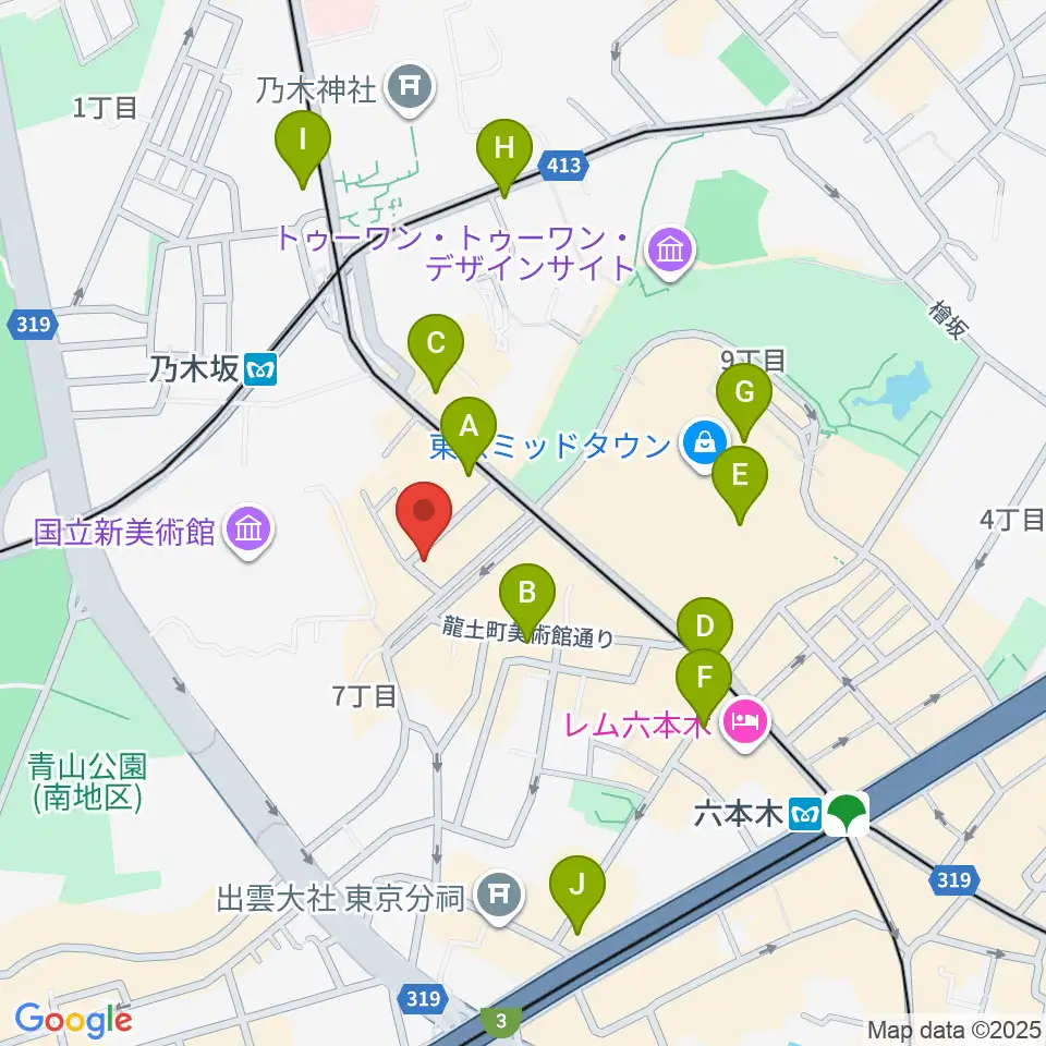 キーストンクラブ東京周辺のコンビニエンスストア一覧地図
