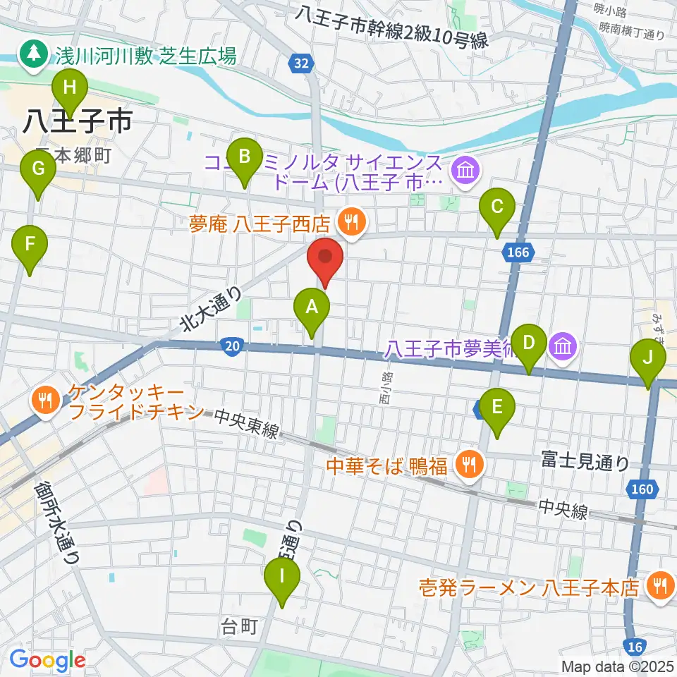 宮崎楽器周辺のコンビニエンスストア一覧地図