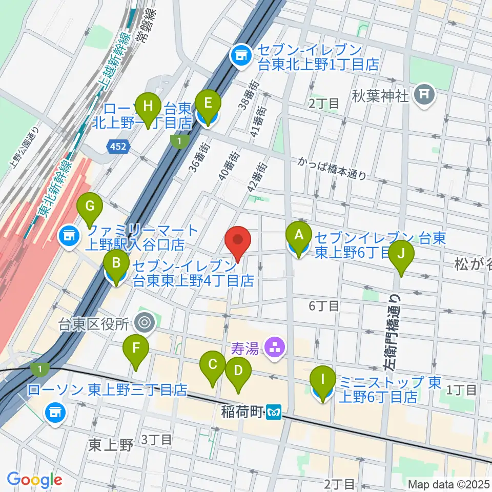 LOVERSION周辺のコンビニエンスストア一覧地図
