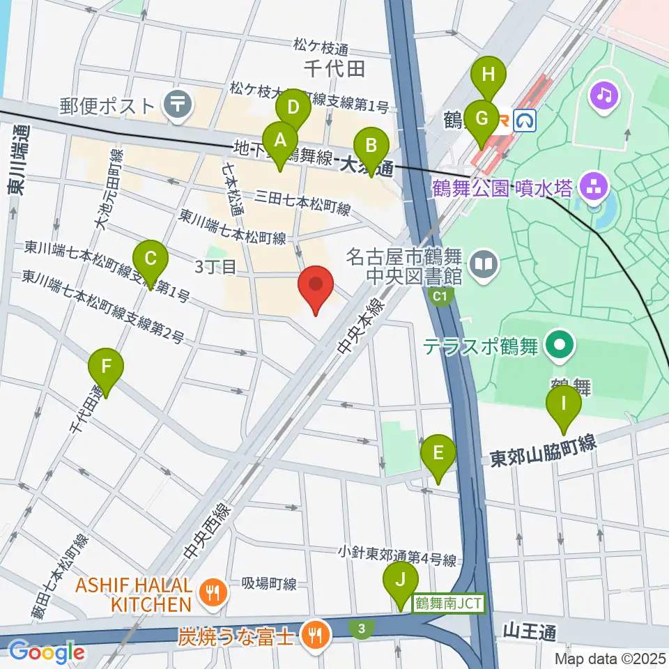 EMU Music School周辺のコンビニエンスストア一覧地図