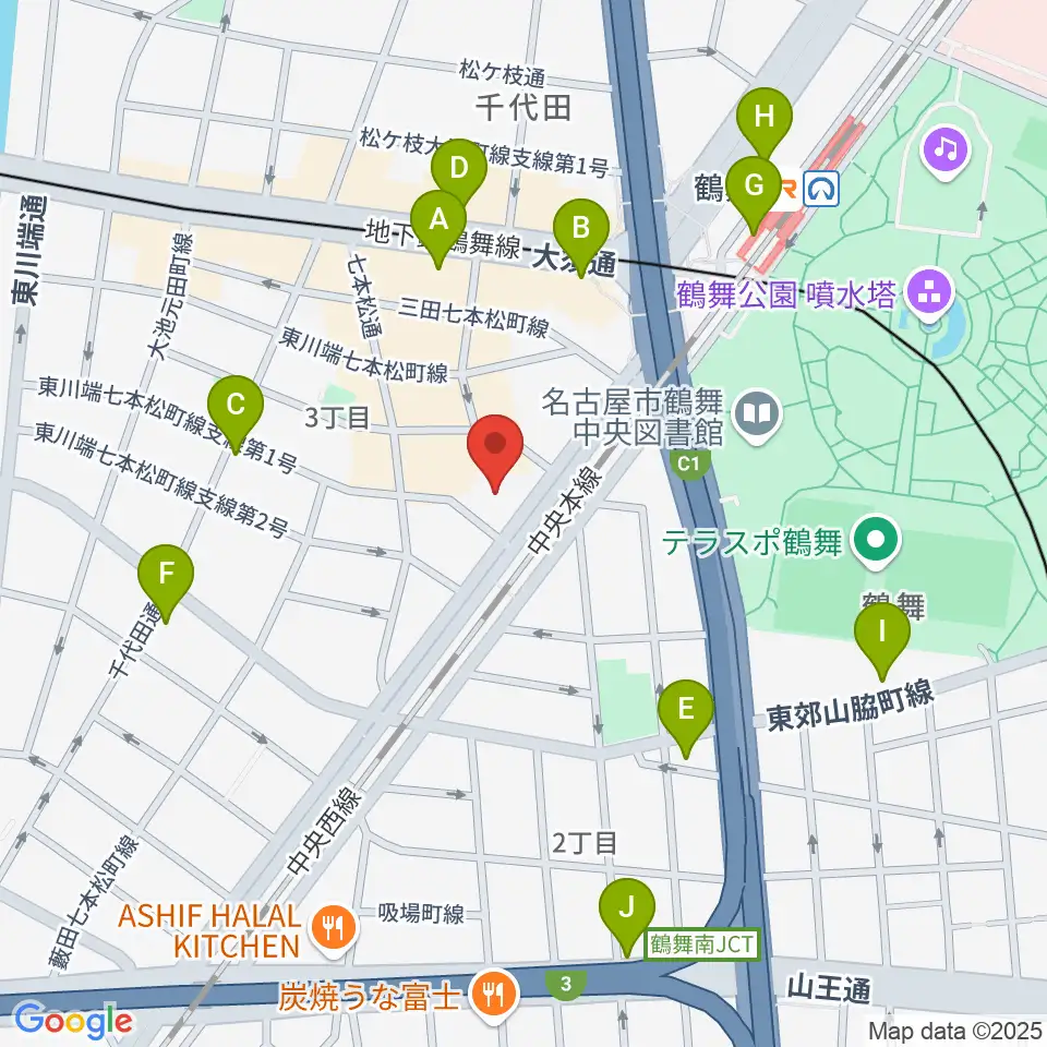 EMU Music School周辺のコンビニエンスストア一覧地図