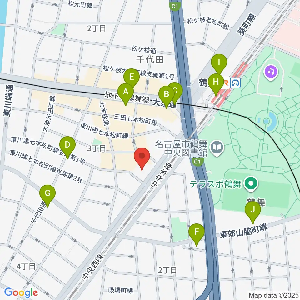 EMU Music School周辺のコンビニエンスストア一覧地図