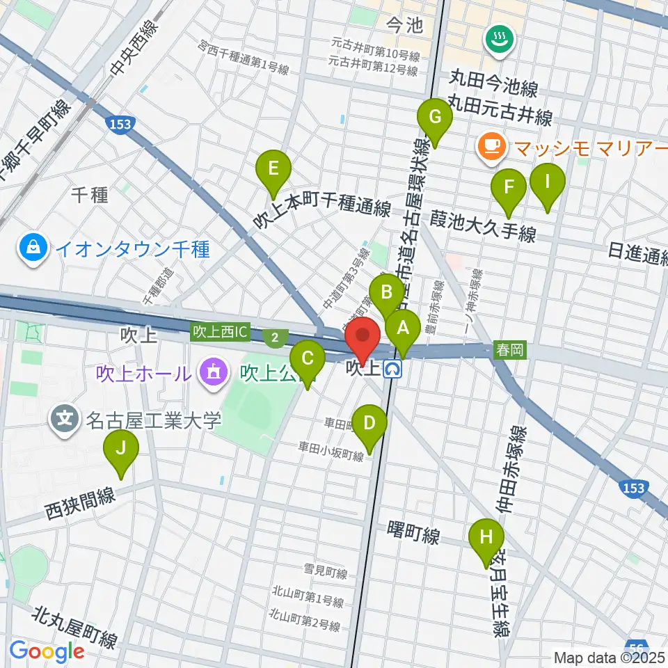 サタケドラムショップ周辺のコンビニエンスストア一覧地図