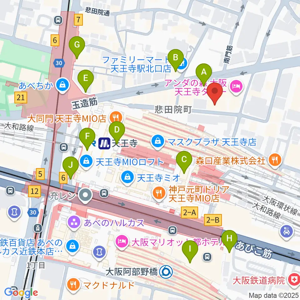 ヤンタスタジオ周辺のコンビニエンスストア一覧地図
