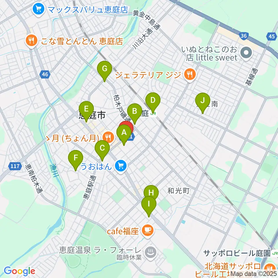 ディスカバリーファーム周辺のコンビニエンスストア一覧地図