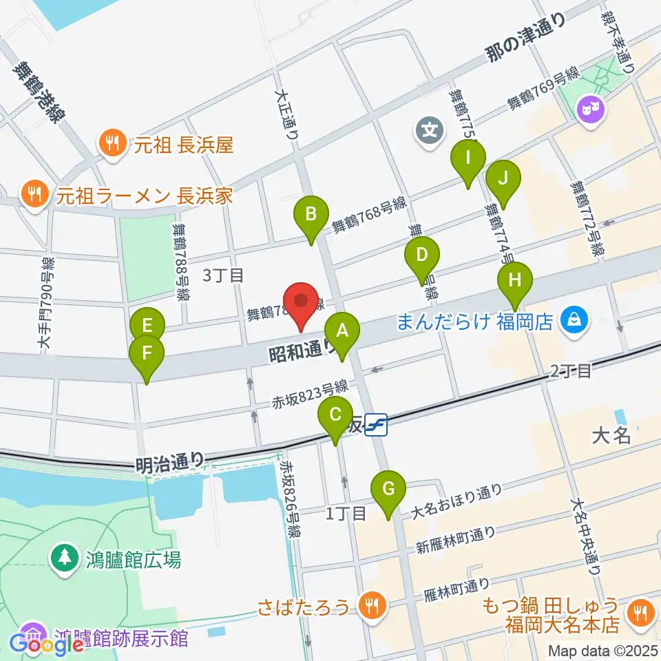 専門学校ESPエンタテインメント福岡周辺のコンビニエンスストア一覧地図