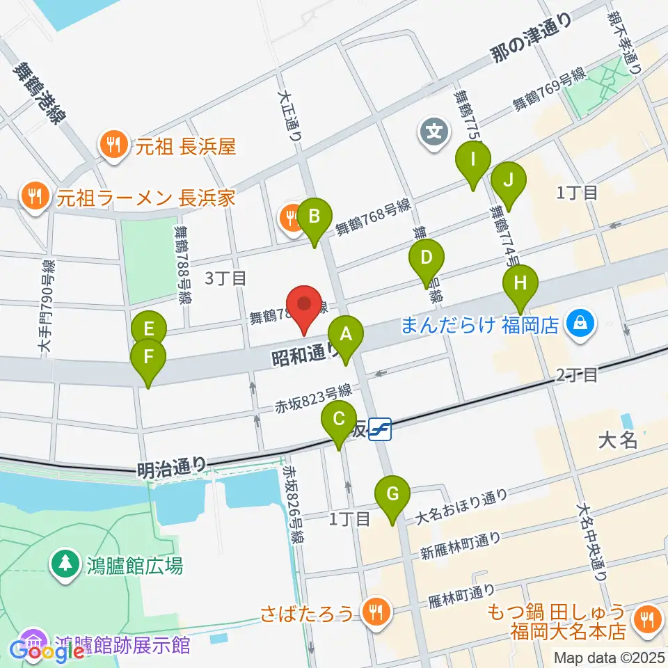 専門学校ESPエンタテインメント福岡周辺のコンビニエンスストア一覧地図