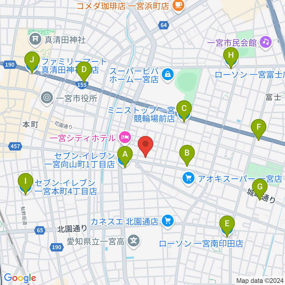 Studio 3km周辺のコンビニエンスストア一覧地図