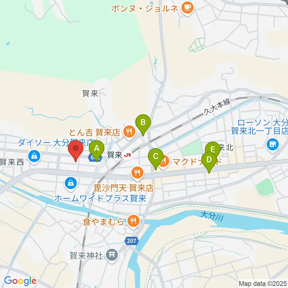 ソニコドラム教室周辺のコンビニエンスストア一覧地図