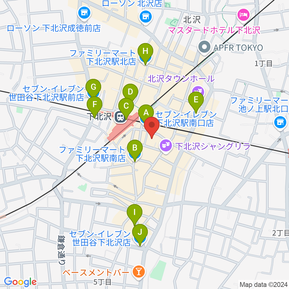 LANDRUTH ランドルース周辺のコンビニエンスストア一覧地図