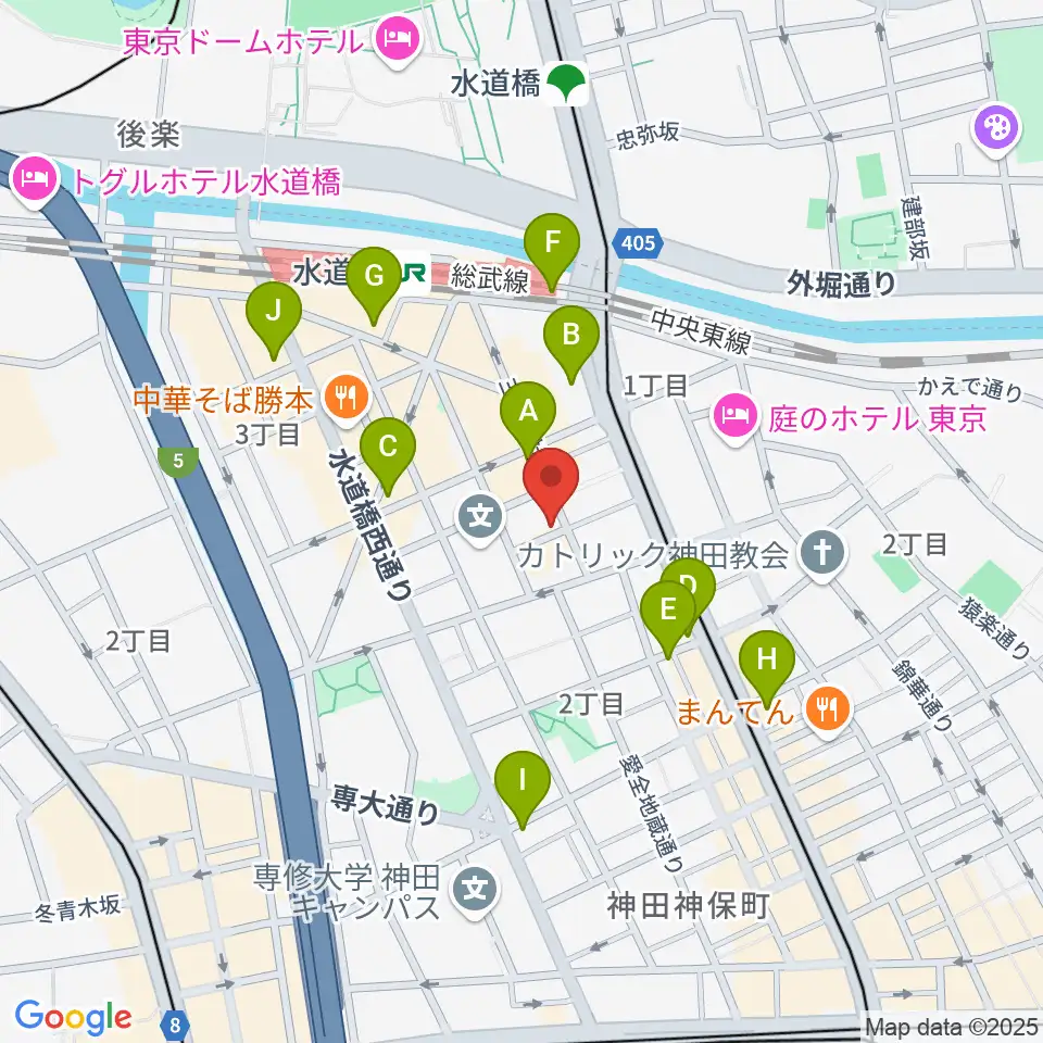 アクアダクトスタジオ周辺のコンビニエンスストア一覧地図