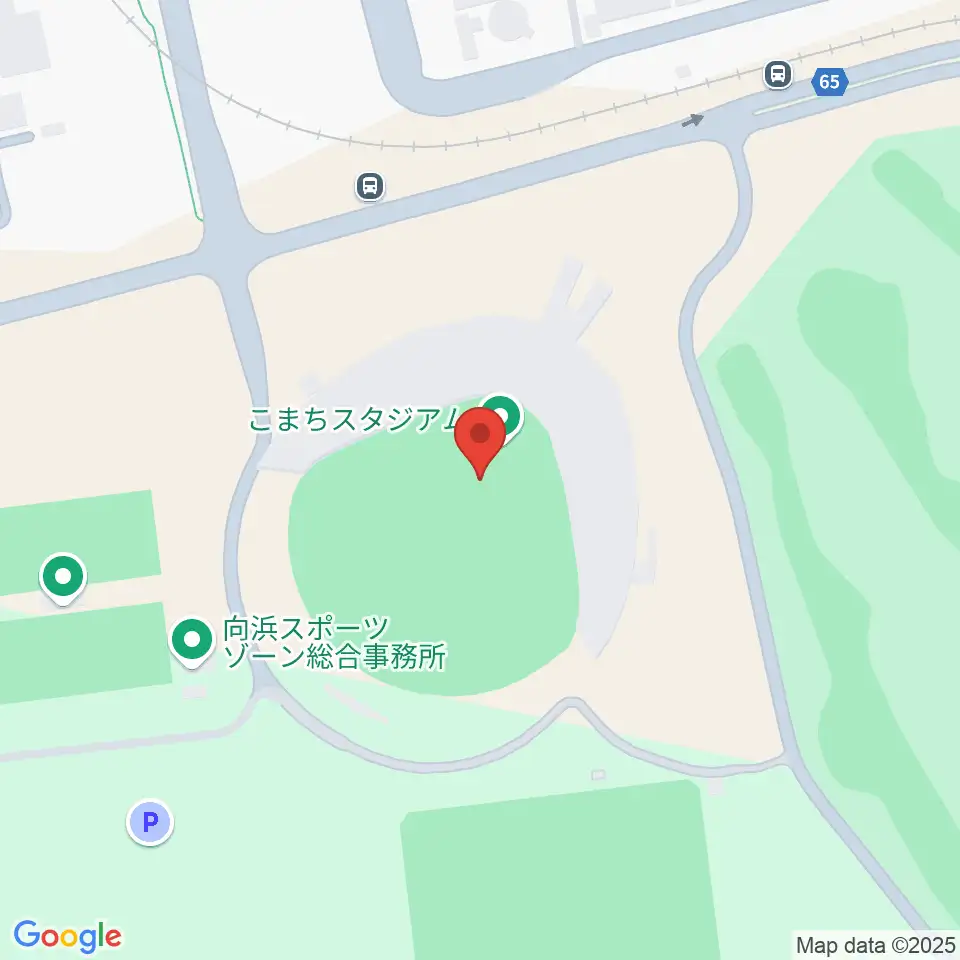 こまちスタジアム周辺のコンビニエンスストア一覧地図