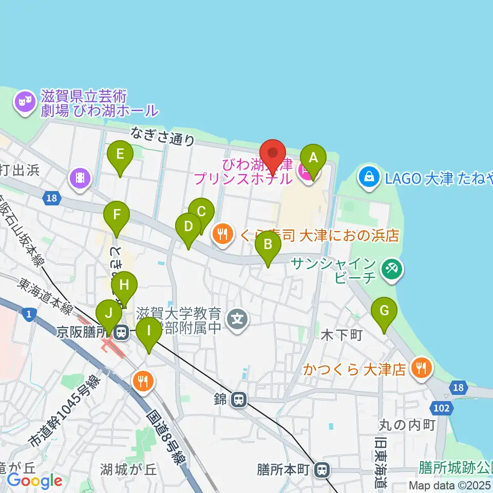ウカルちゃんアリーナ周辺のコンビニエンスストア一覧地図
