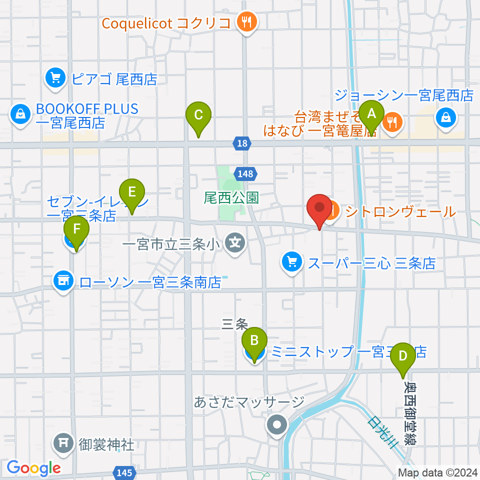 Guitar Shop SOUNDNINE周辺のコンビニエンスストア一覧地図