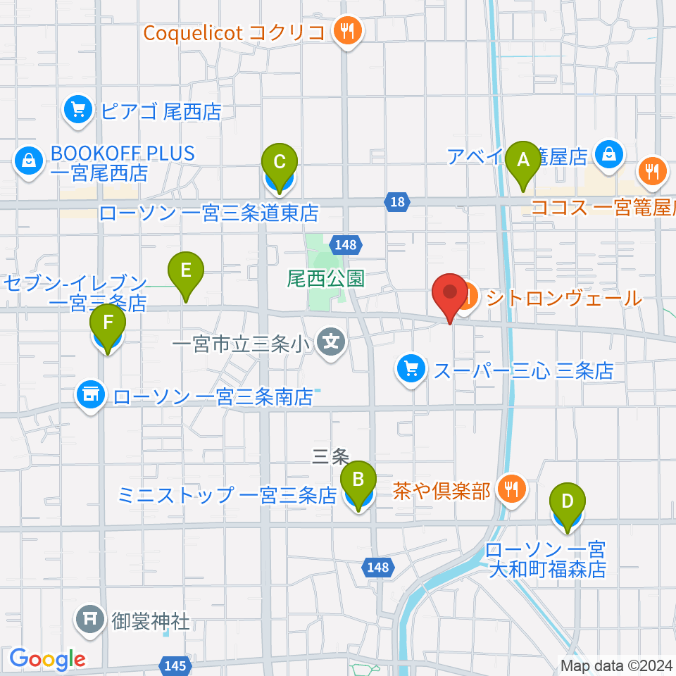 Guitar Shop SOUNDNINE周辺のコンビニエンスストア一覧地図