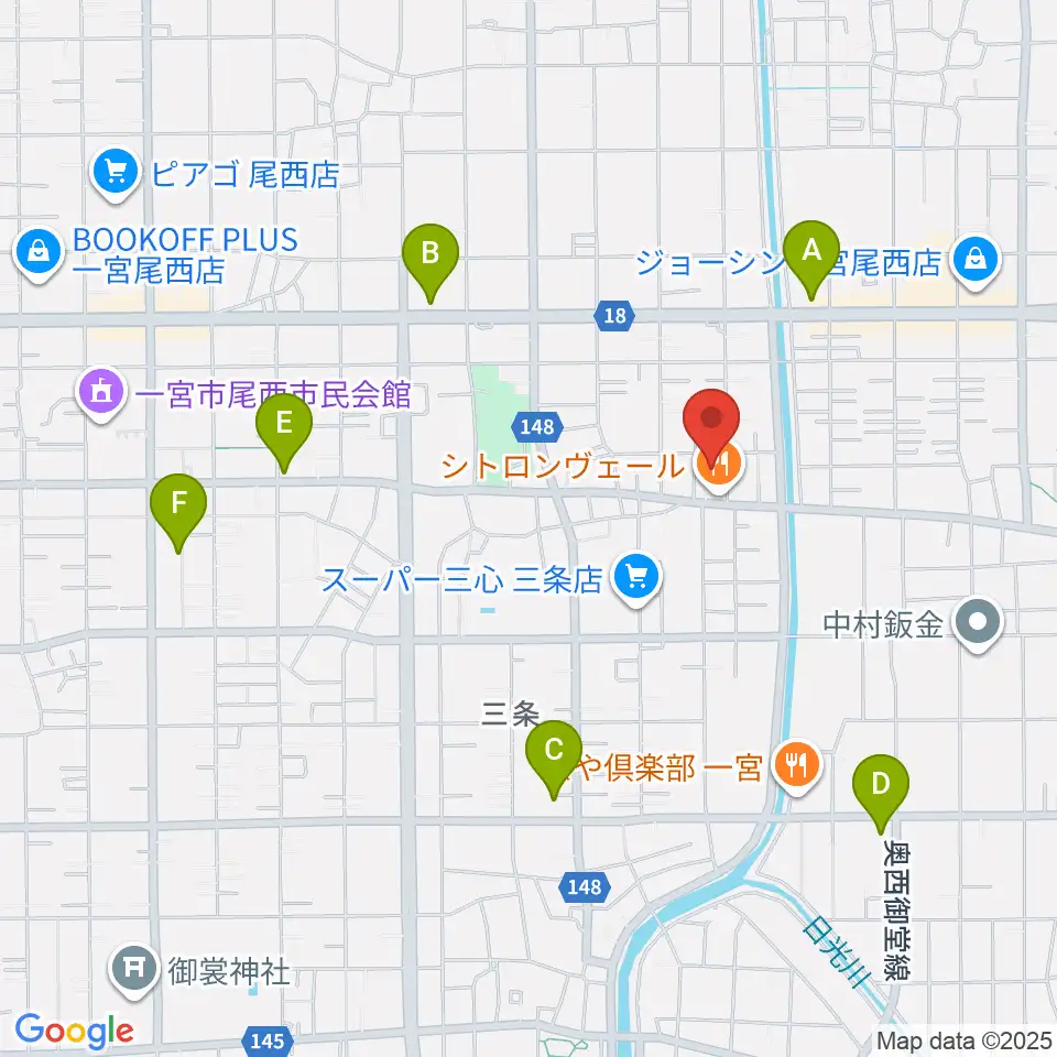 SOUNDNINE周辺のコンビニエンスストア一覧地図