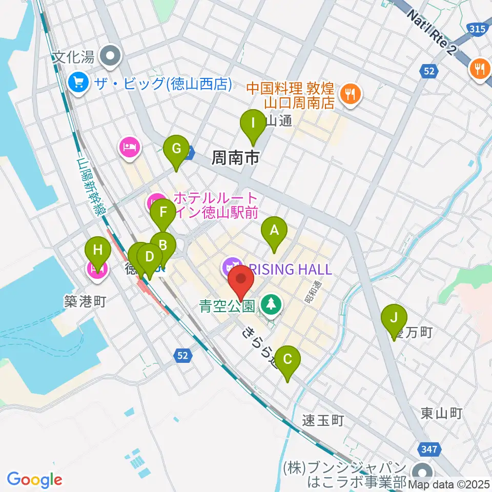 周南LIVE TAKU周辺のコンビニエンスストア一覧地図