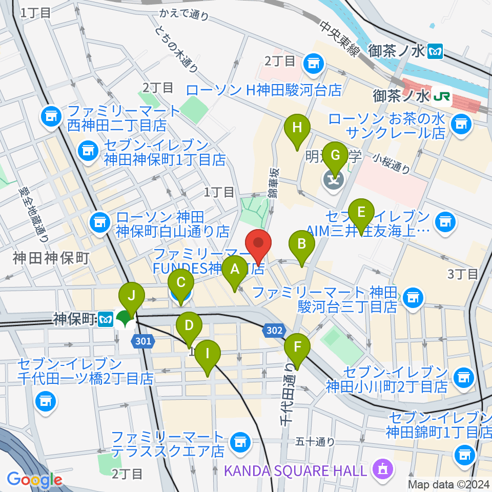 アイゼナハ音楽院周辺のコンビニエンスストア一覧地図