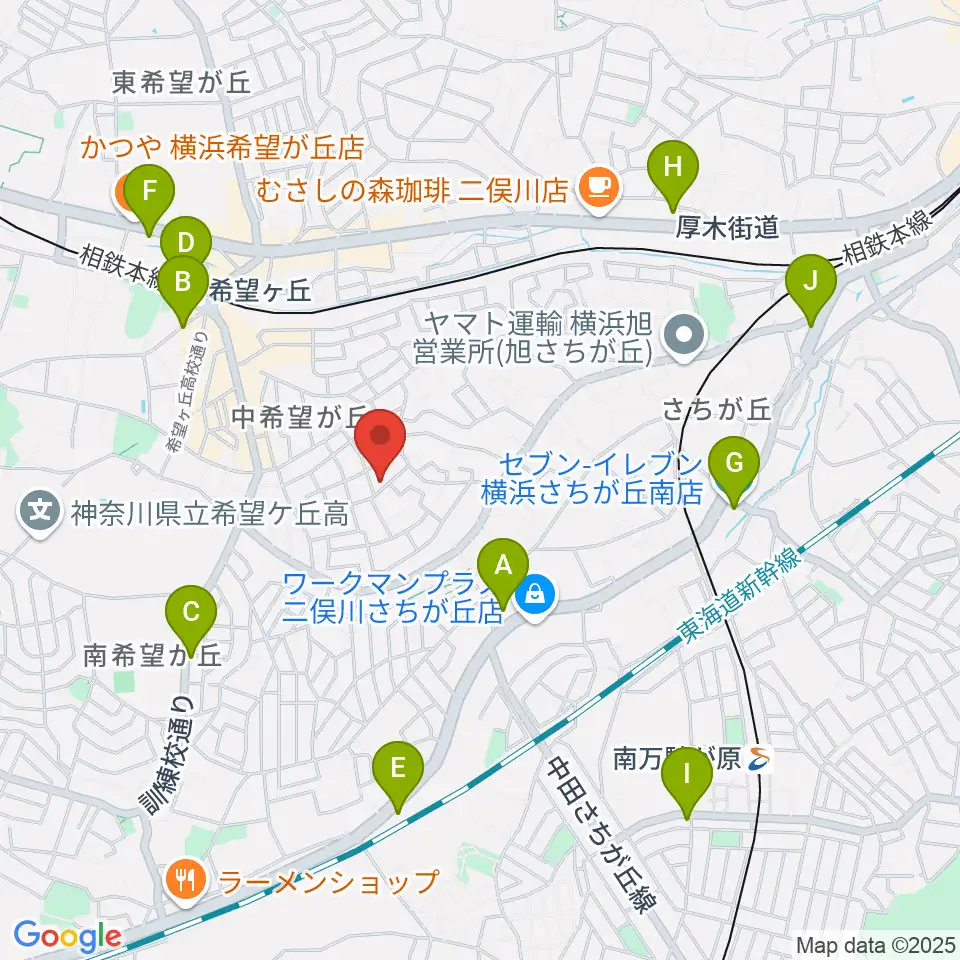 イハラ音楽教室周辺のコンビニエンスストア一覧地図