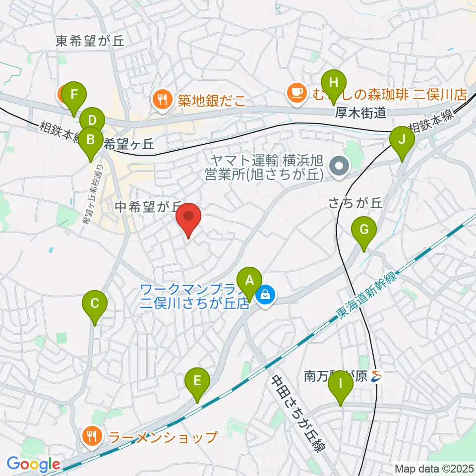 イハラ音楽教室周辺のコンビニエンスストア一覧地図