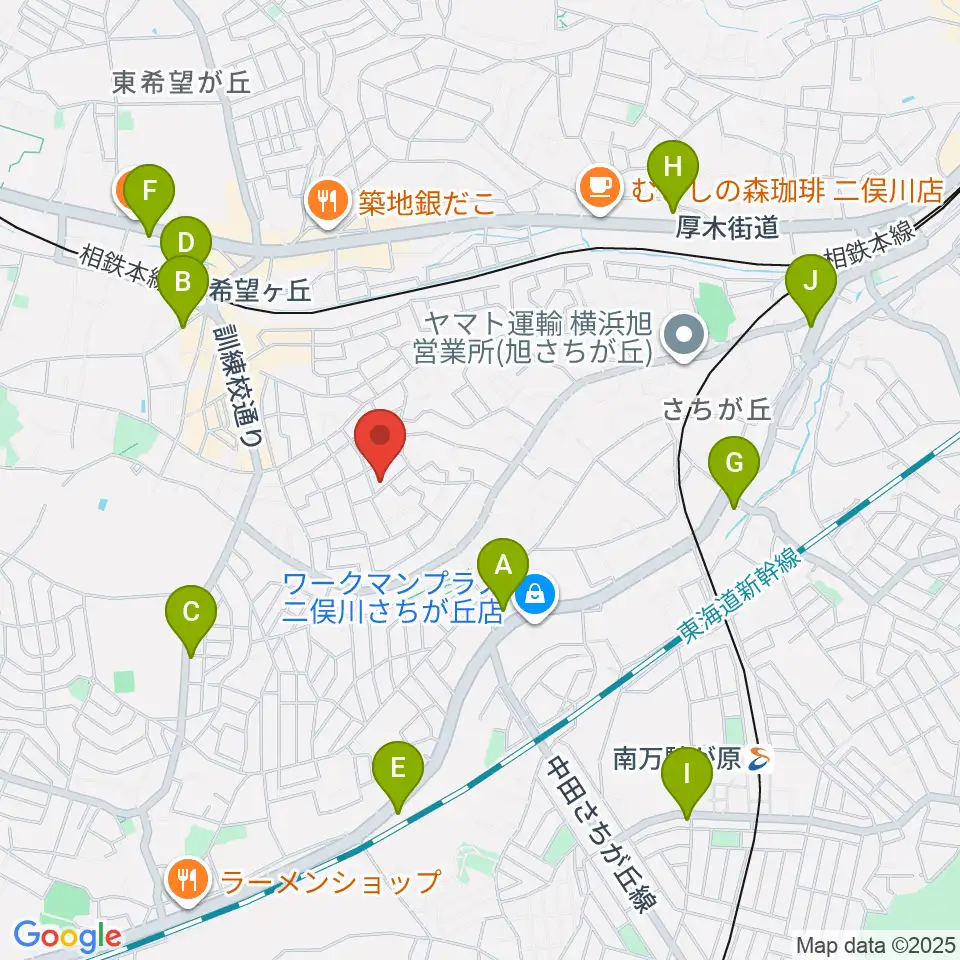 イハラ音楽教室周辺のコンビニエンスストア一覧地図