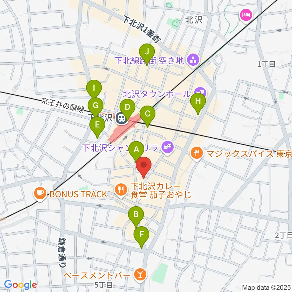 下北沢 近松周辺のコンビニエンスストア一覧地図