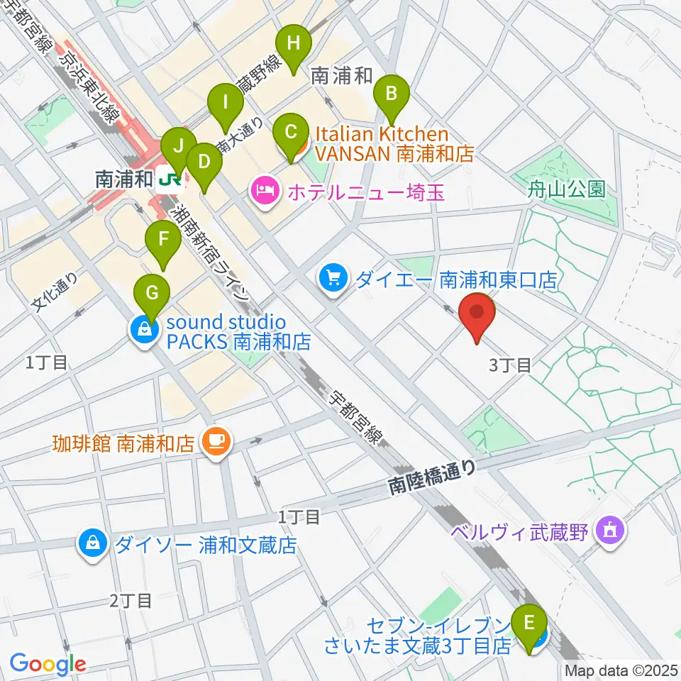 FREE SPACE ALIVE周辺のコンビニエンスストア一覧地図
