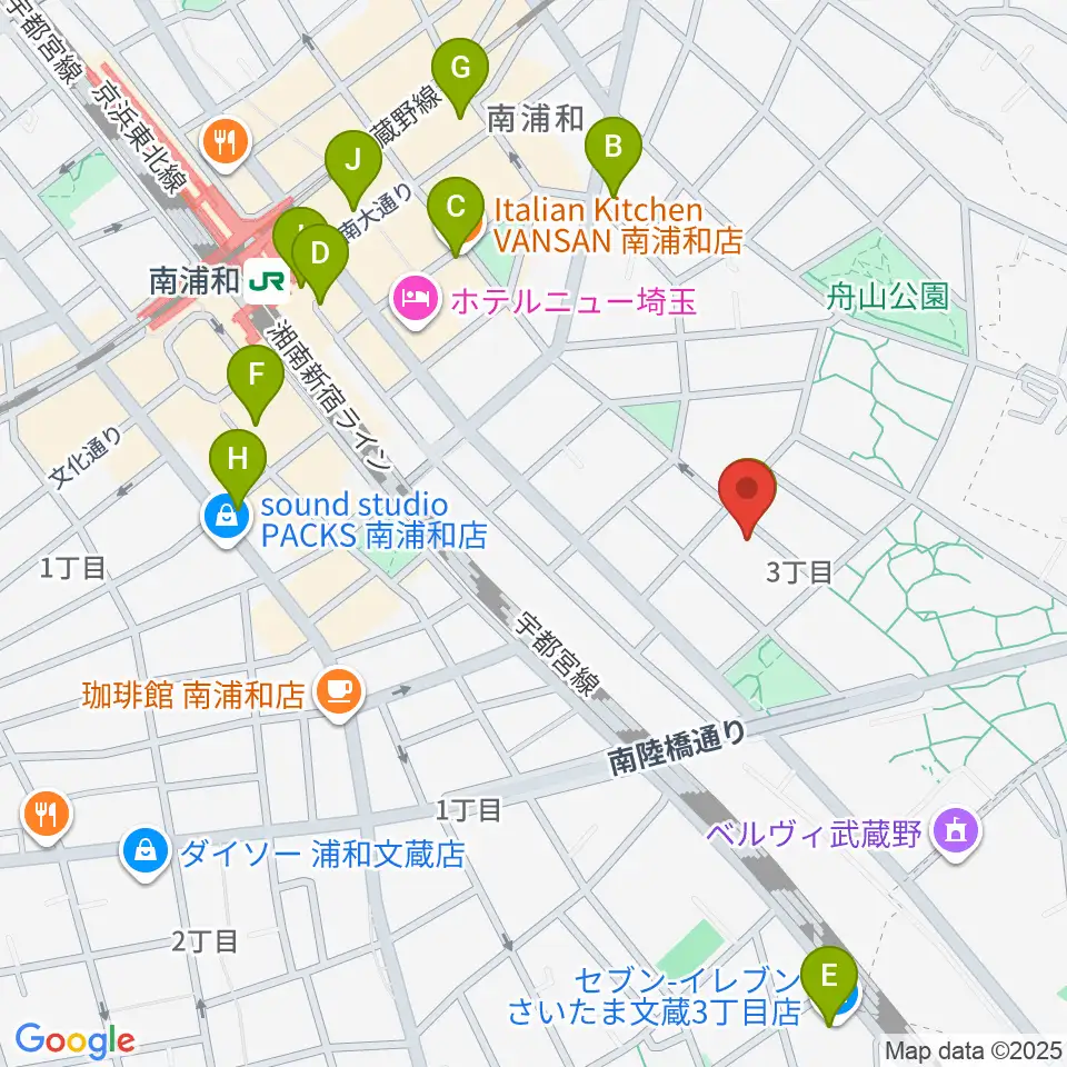 FREE SPACE ALIVE周辺のコンビニエンスストア一覧地図