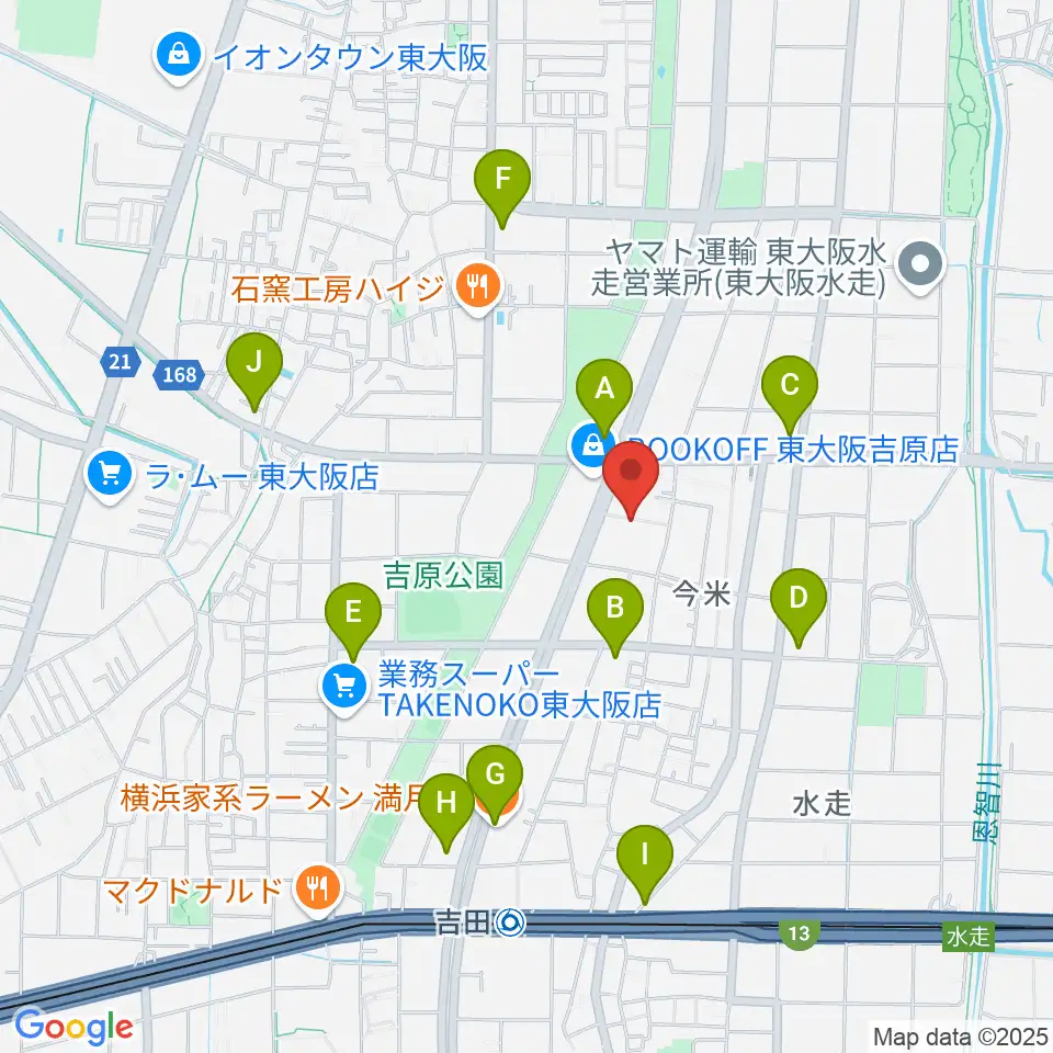 スタジオDMP周辺のコンビニエンスストア一覧地図