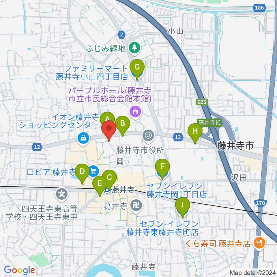 古民家カフェ楽時屋（たのしや）周辺のコンビニエンスストア一覧地図