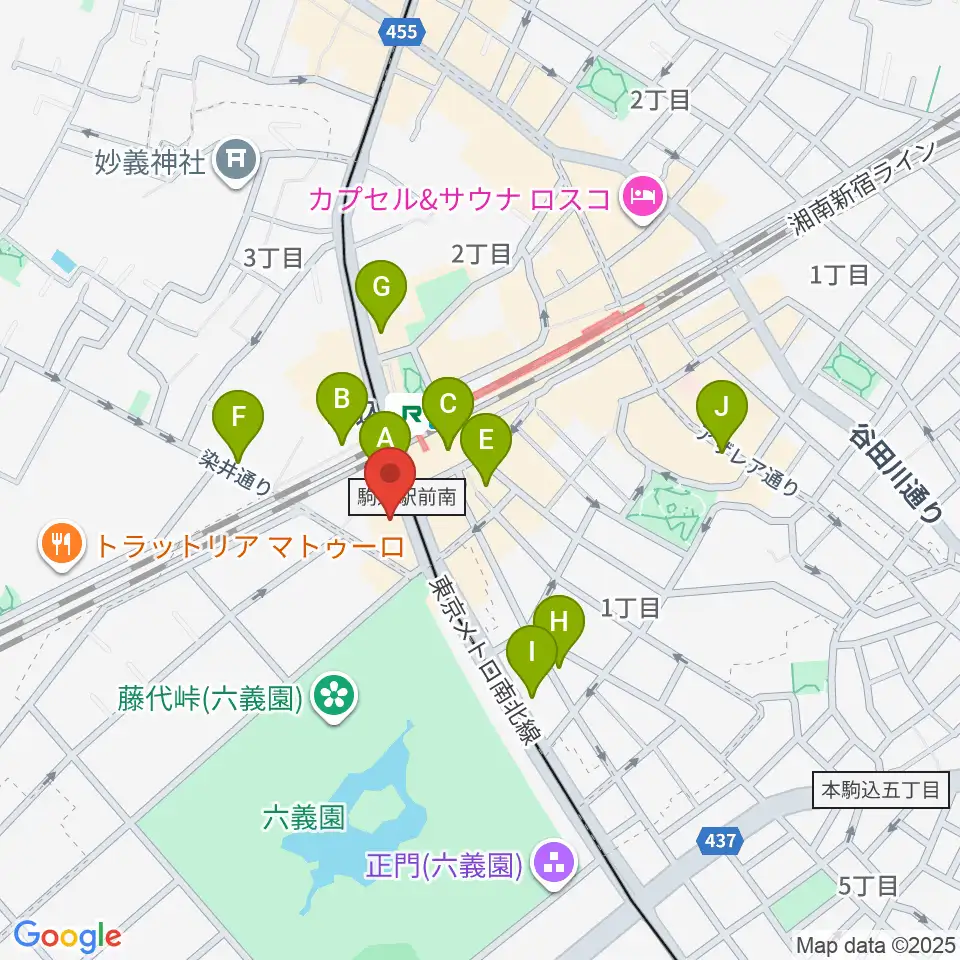 ムラーラミュージックオフィス周辺のコンビニエンスストア一覧地図