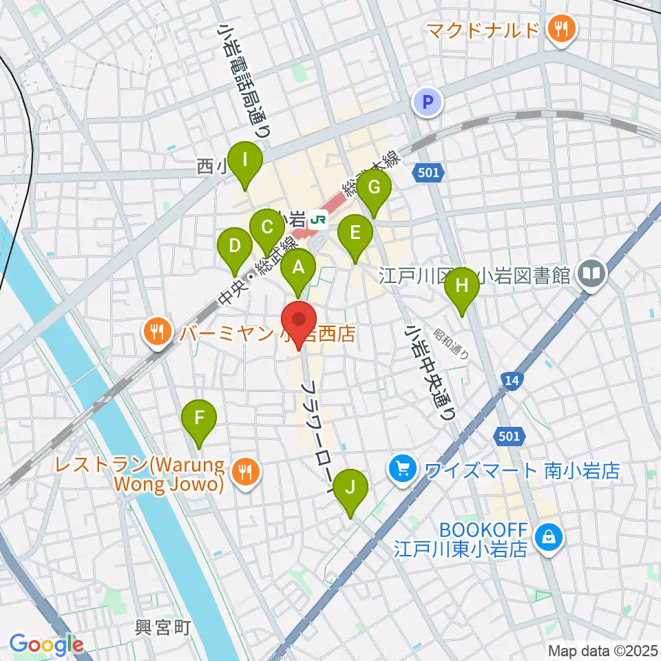 メイト音楽学院周辺のコンビニエンスストア一覧地図