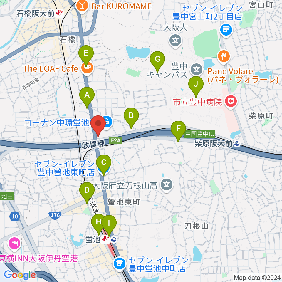 ナルホド周辺のコンビニエンスストア一覧地図