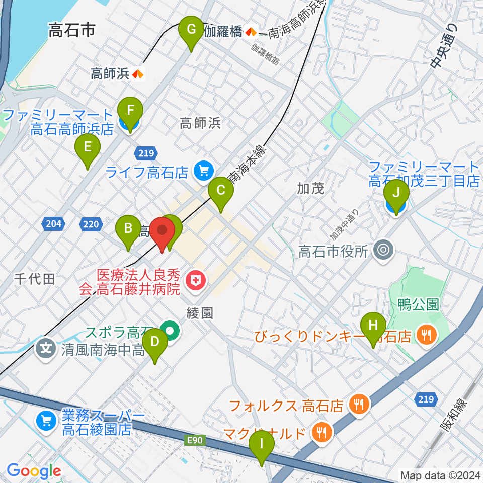 Studio EVER周辺のコンビニエンスストア一覧地図