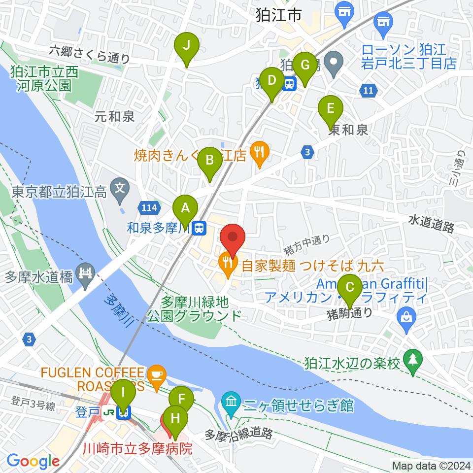 アイスタジオ周辺のコンビニエンスストア一覧地図