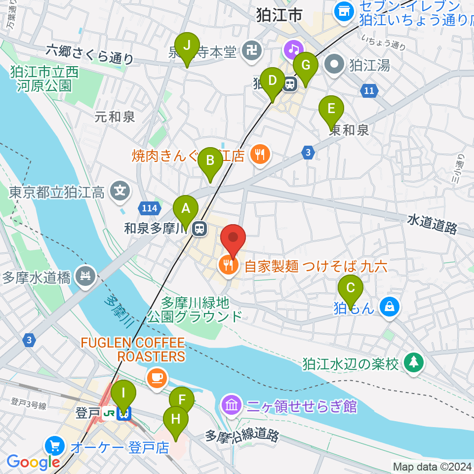 アイスタジオ周辺のコンビニエンスストア一覧地図